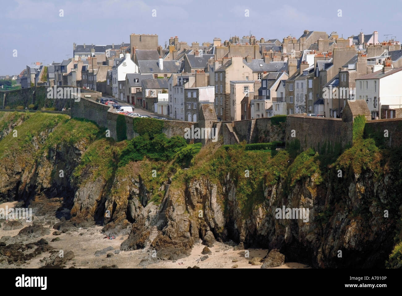 Old walled town Granville Cotentin Peninsula Manche Normandy France