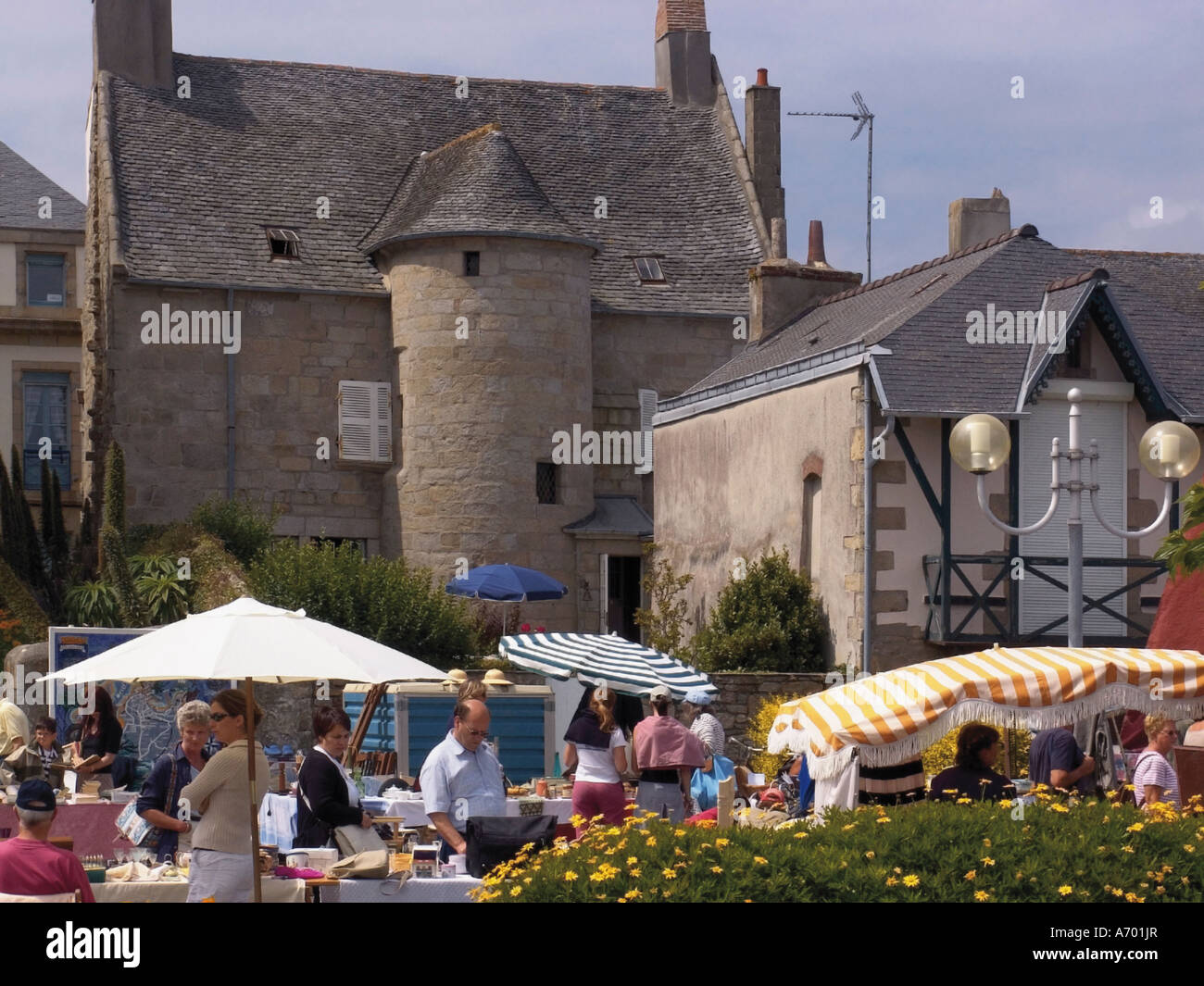 Braderie a French car boot sale Roscoff Finistere Brittany France