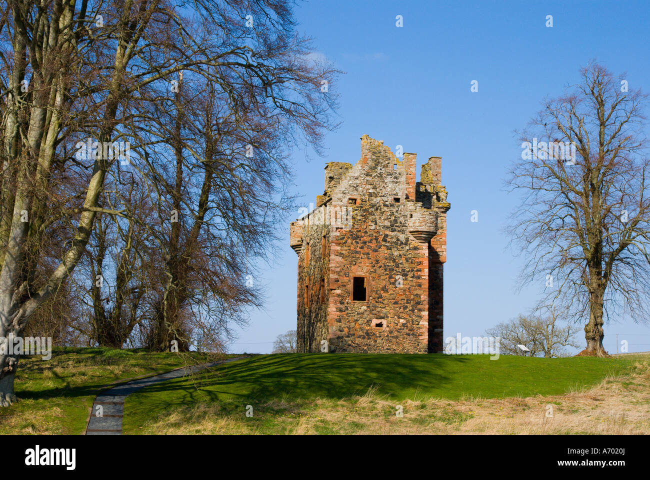 Greenknowe Tower a fortified tower house near Gordon in Berwickshire