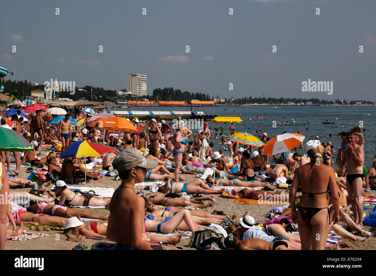 Crimea, Feodisija, beach Stock Photo