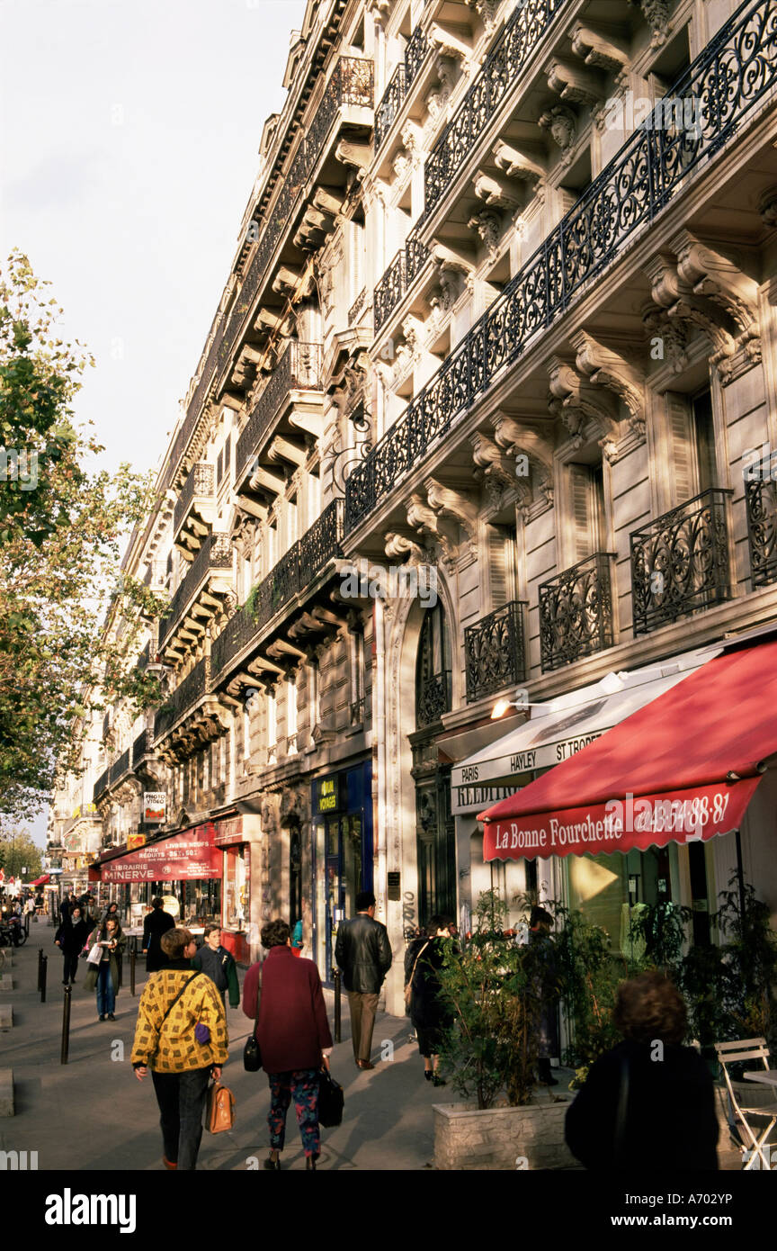 Boulevard St Michel Paris France Europe Stock Photo Alamy
