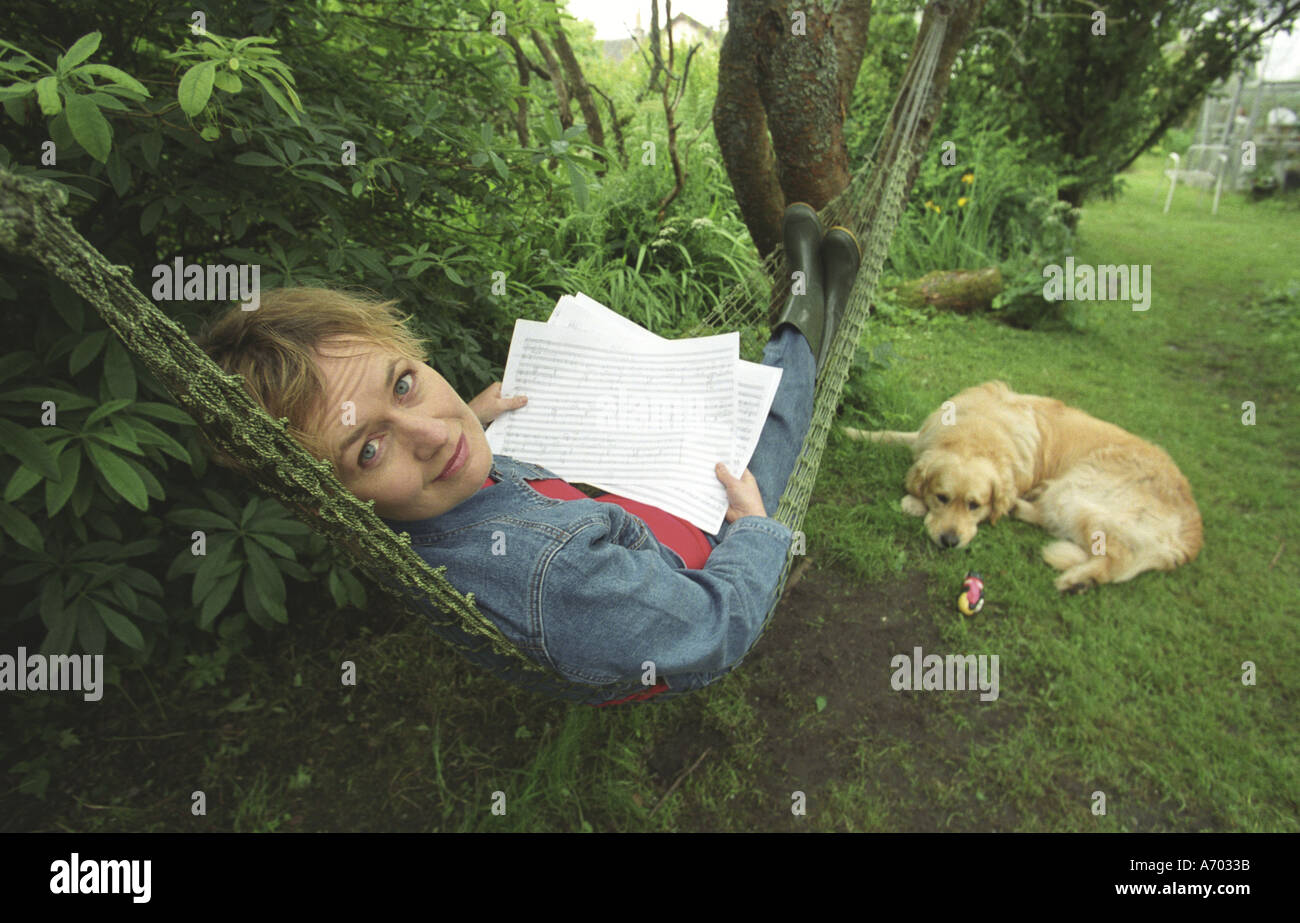 Composer Sally Beamish at her home in Scotland Stock Photo - Alamy