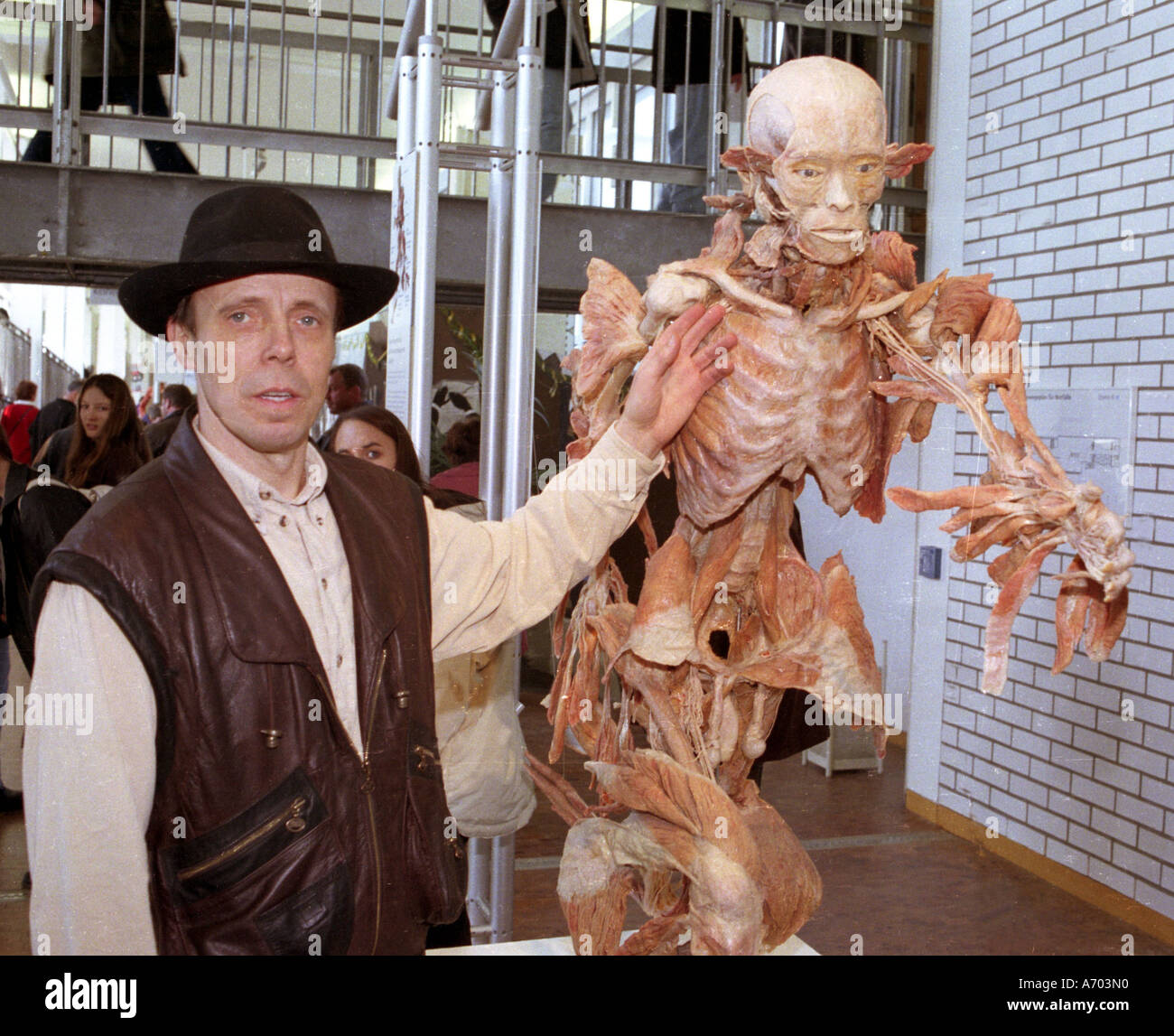 Mannheim, DEU, 30.10.1997, first body worlds exhibition world-wide in the federal state museum for technology and work in Stock Photo