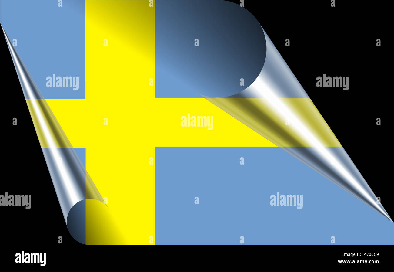 sweden flag of sweden Stock Photo