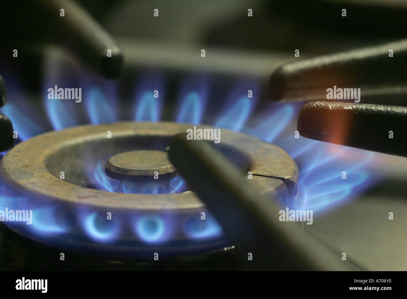 Gas cooker, rising gas price, energy costs | gas stove, supply of energy Stock Photo