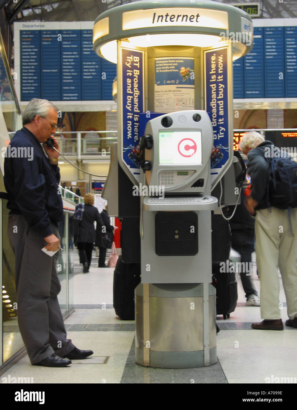 telephone kiosk, London, England , United Kingdom Stock Photo