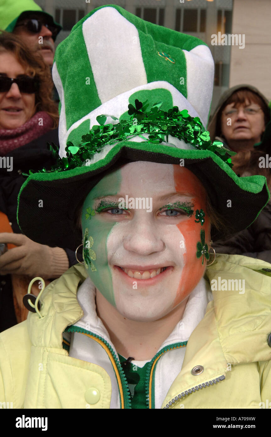 Saint Patrick s Day Parade on Fifth Avenue in NYC Stock Photo Alamy