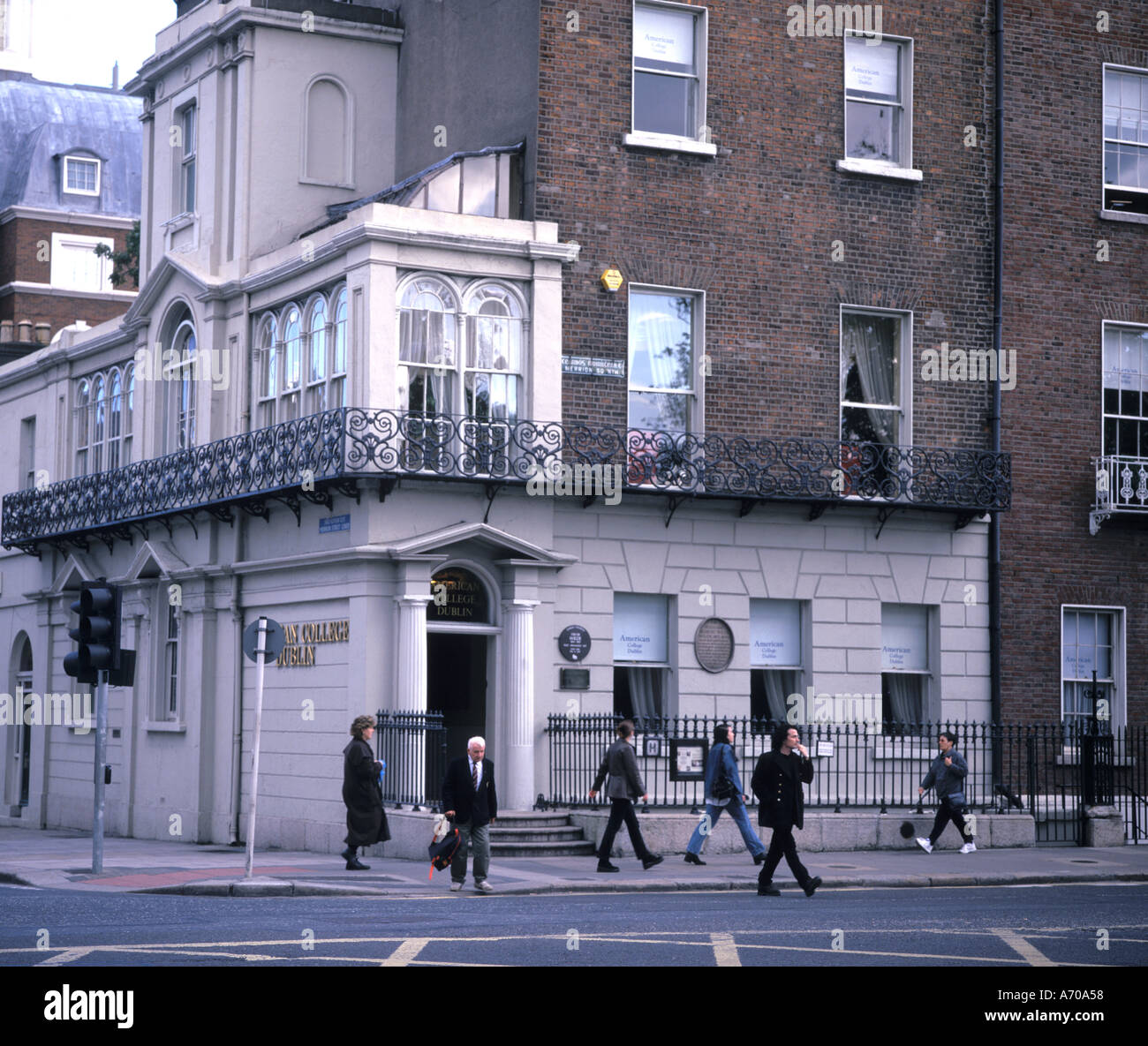 1 Merrion Square The family home of Oscar Wilde in Dublin Ireland Stock Photo