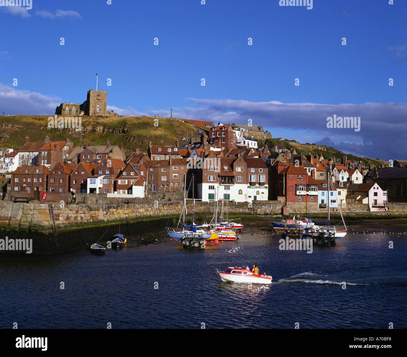 Whitby Harbour North Yorkshire England UK Stock Photo - Alamy