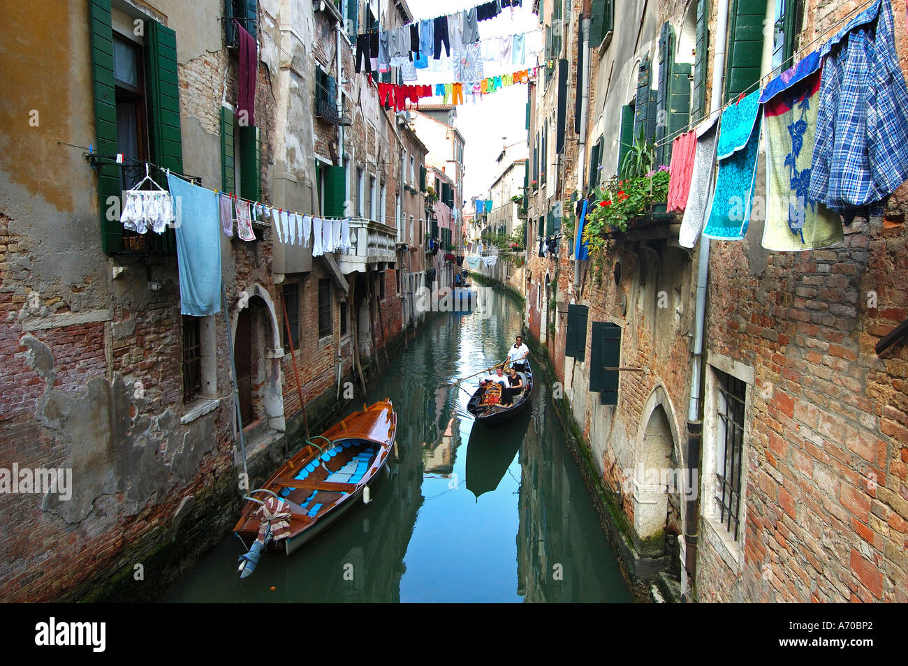 Laundry day Venice Italy Stock Photo Alamy