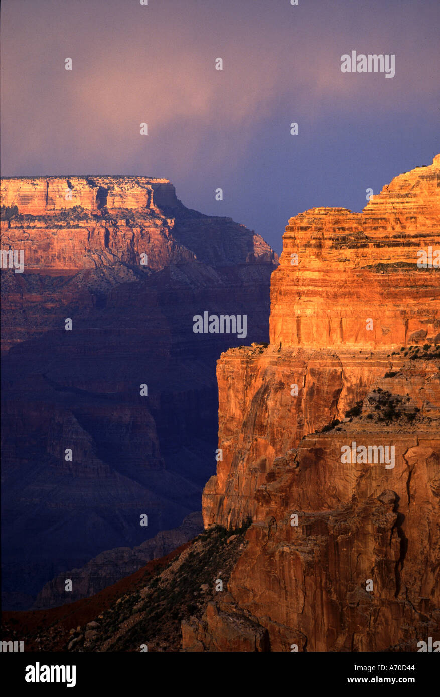 Sundown on the Grand Canyon Stock Photo Alamy