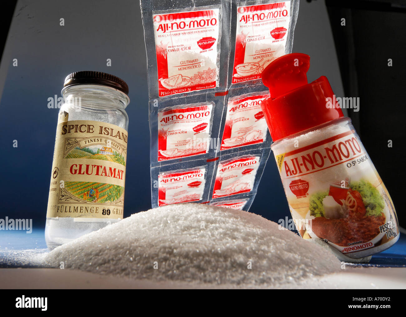 Stuttgart Deu 25 01 2006 Flavor Enhancer Crystalline Glutamat By The Food Company Ajinomoto And Spice Iceland Additives In Stock Photo Alamy