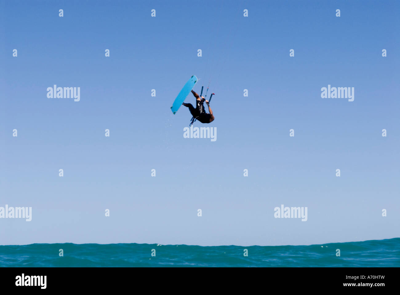 Kitesurfing kiteboarding Kailua Bay Oahu Hawaii Stock Photo Alamy