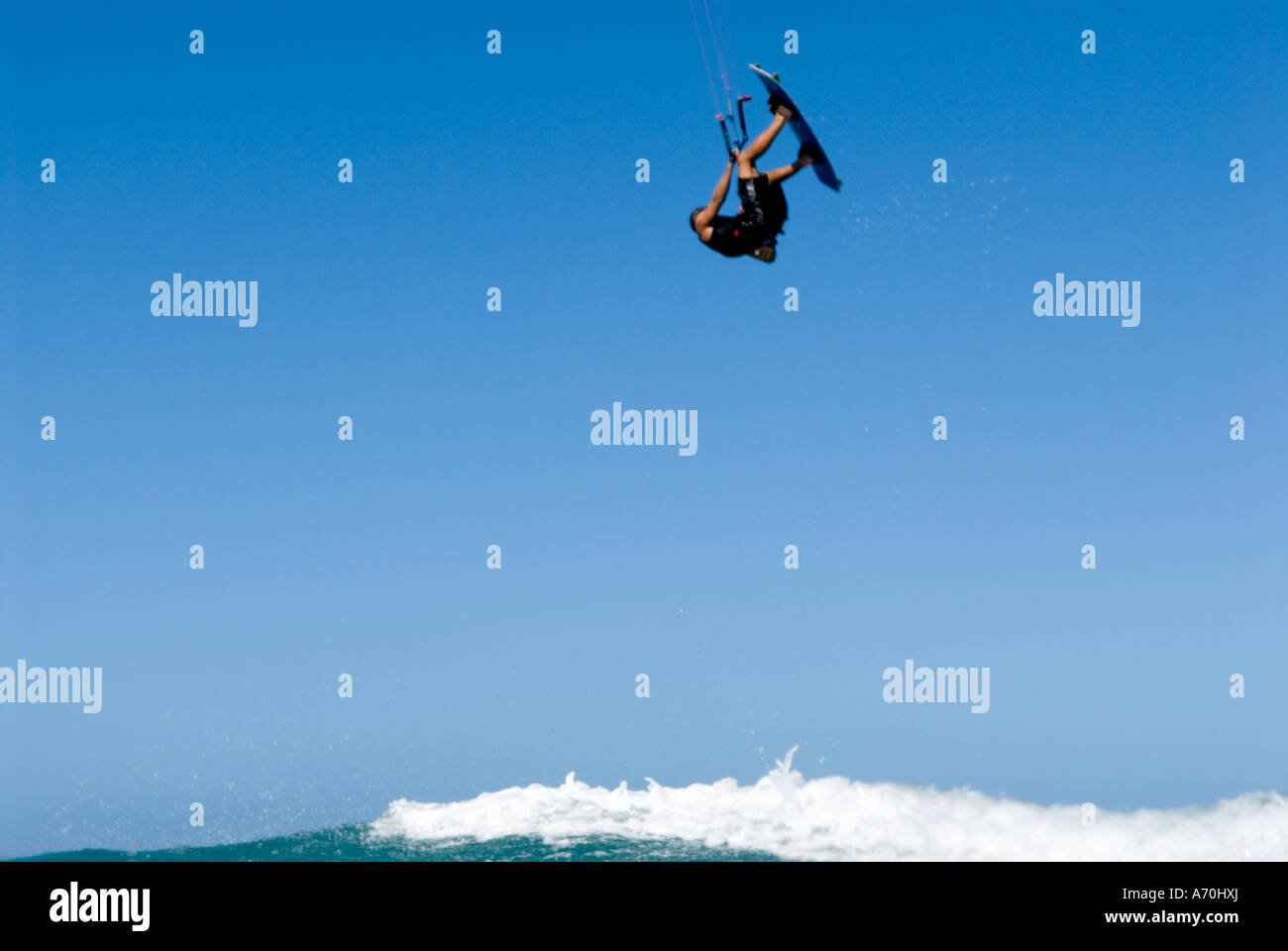 Kitesurfing, Kailua Bay, Oahu, Hawaii Stock Photo Alamy