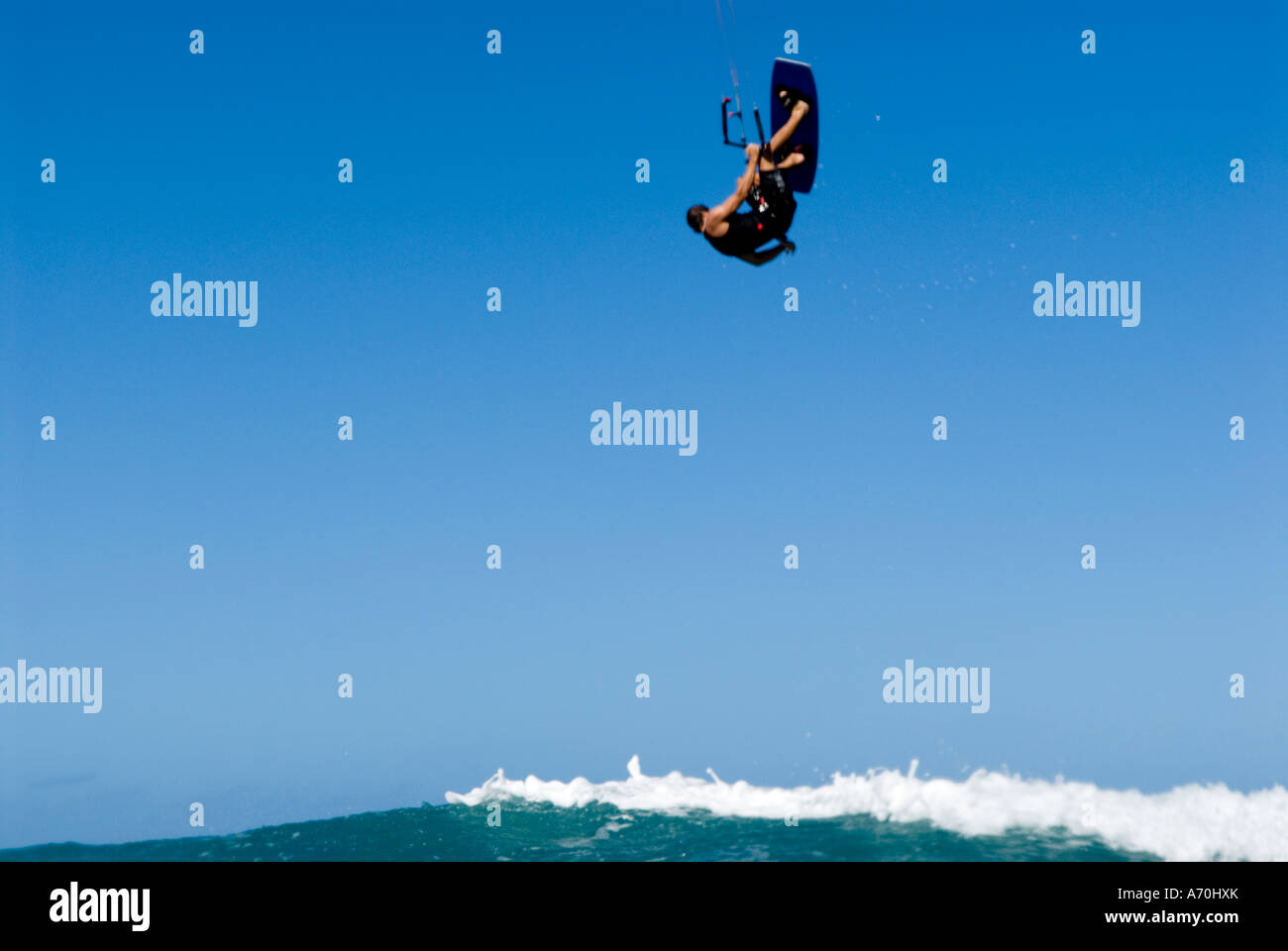 Kitesurfing, Kailua Bay, Oahu, Hawaii Stock Photo Alamy