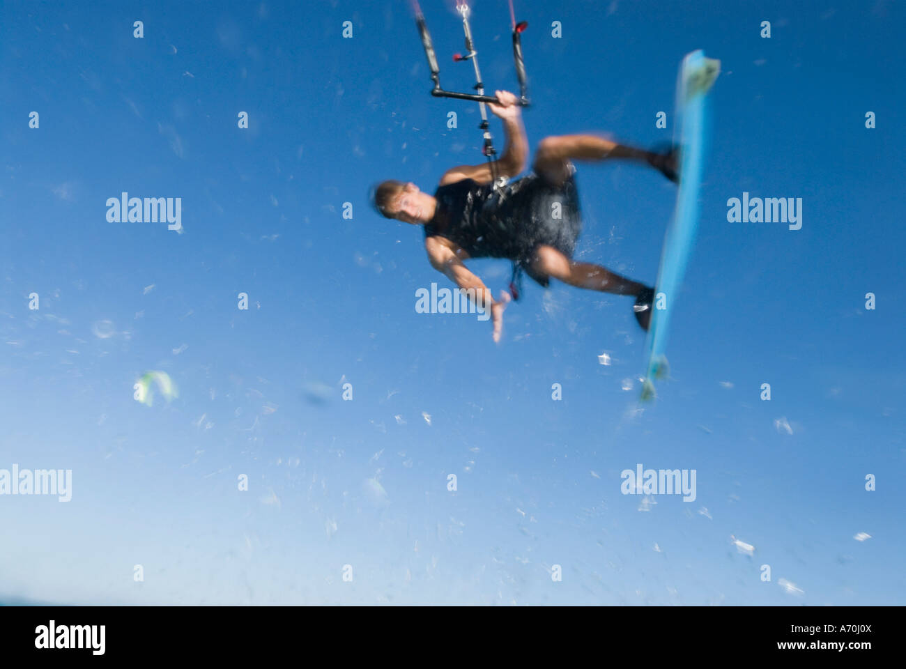 Kitesurfing, Kailua Bay, Oahu, Hawaii Stock Photo Alamy