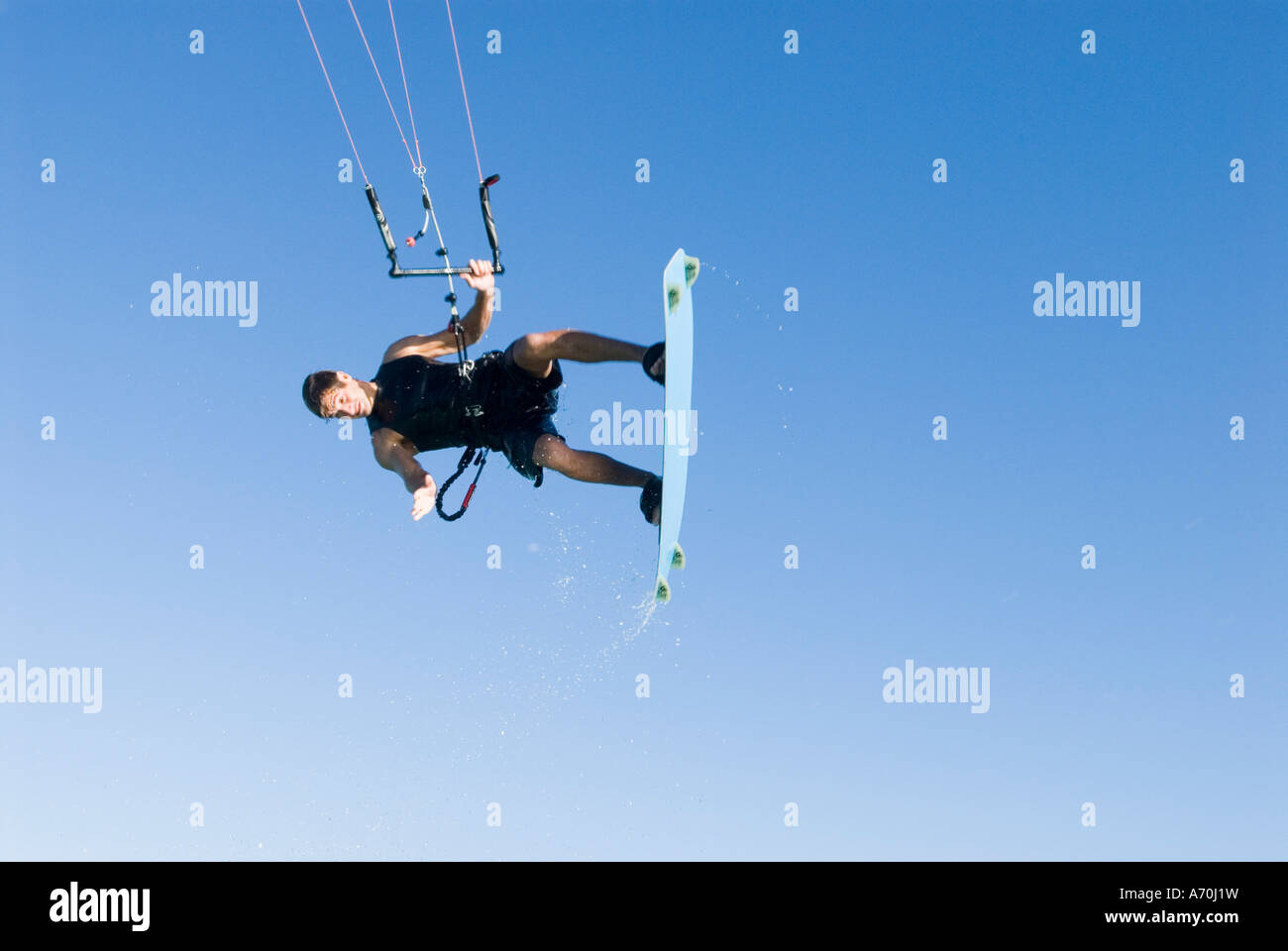 Kitesurfing, Kailua Bay, Oahu, Hawaii Stock Photo Alamy