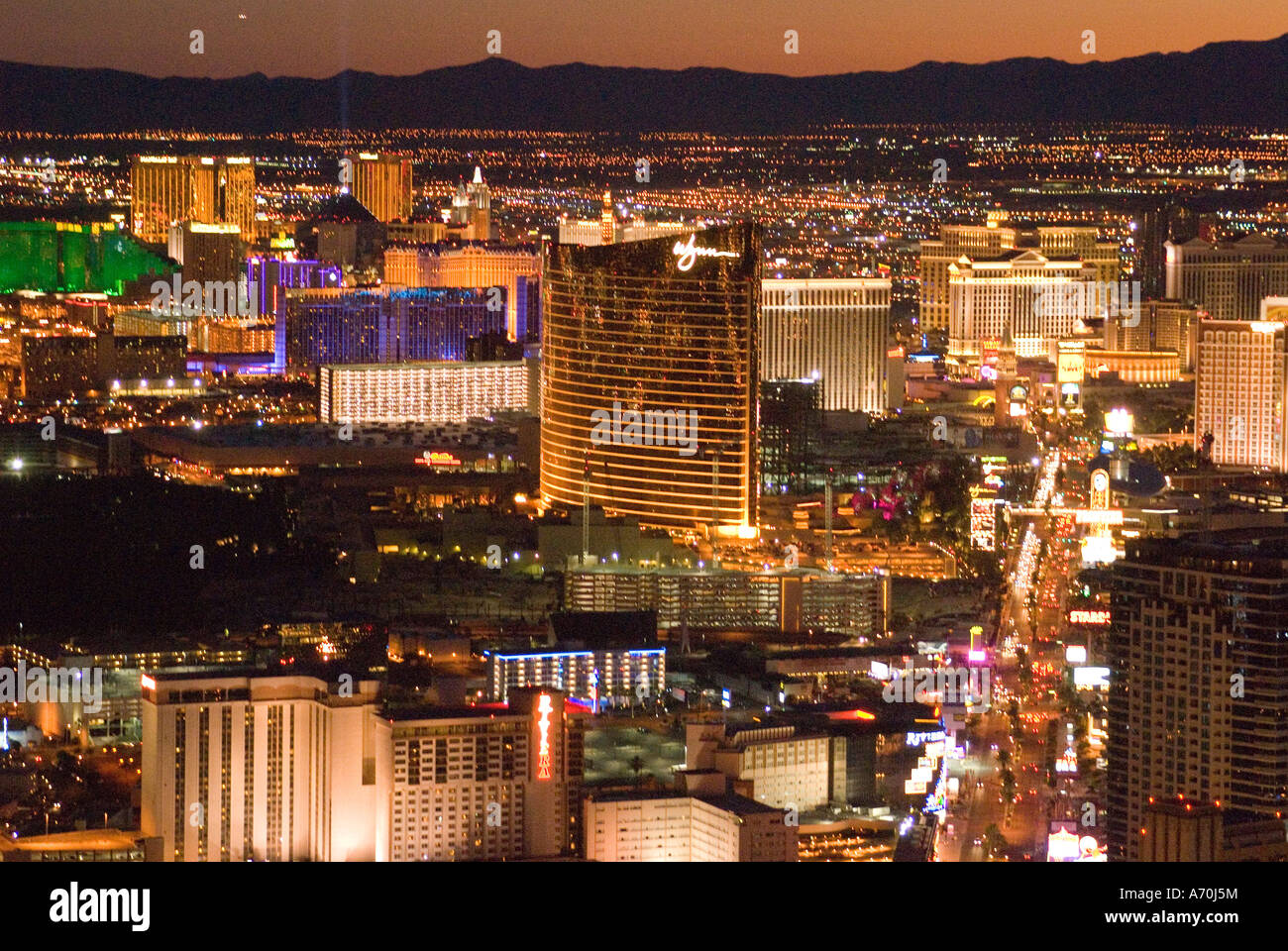 View of Las Vegas Strip and Casinos from Stratosphere Tower, Las Vegas,  Nevada Stock Photo - Alamy