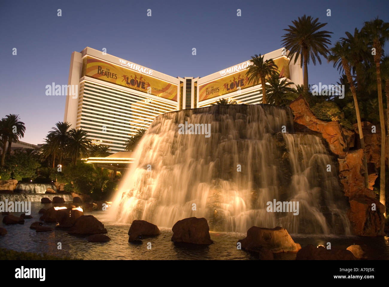 The Volcano at The Mirage Hotel and Casino Las Vegas Nevada Stock Photo Alamy