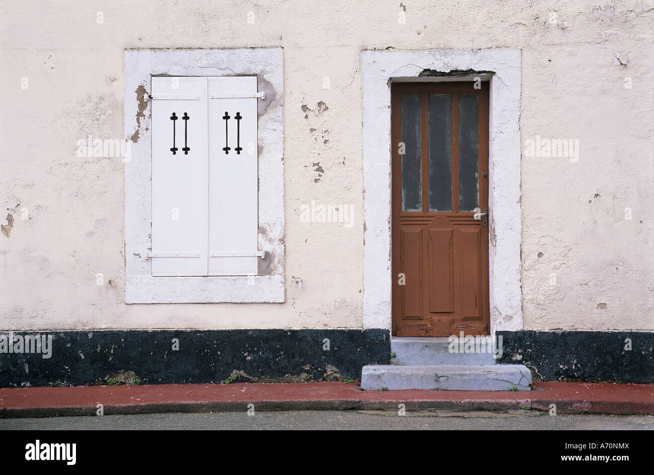 Alte Hausfassade / ancient wall Stock Photo