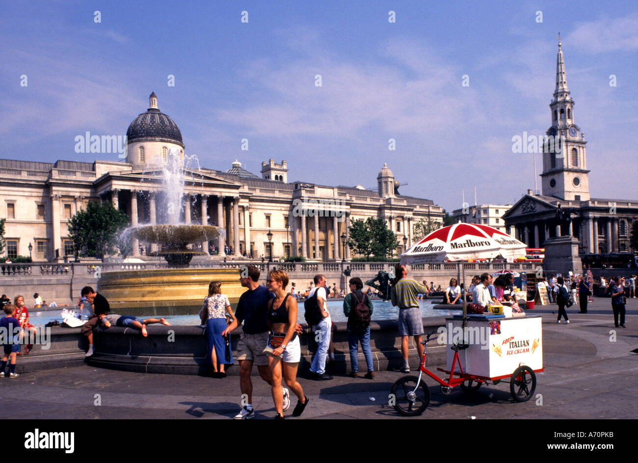 Trafalgar Square London England United Kingdom Stock Photo - Alamy
