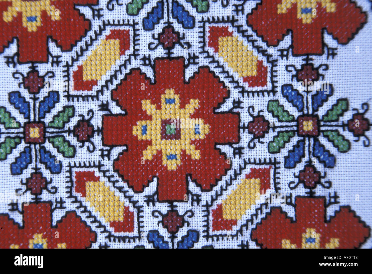 Europe, Bulgaria, Arbanassi. Folk pattern. Stock Photo
