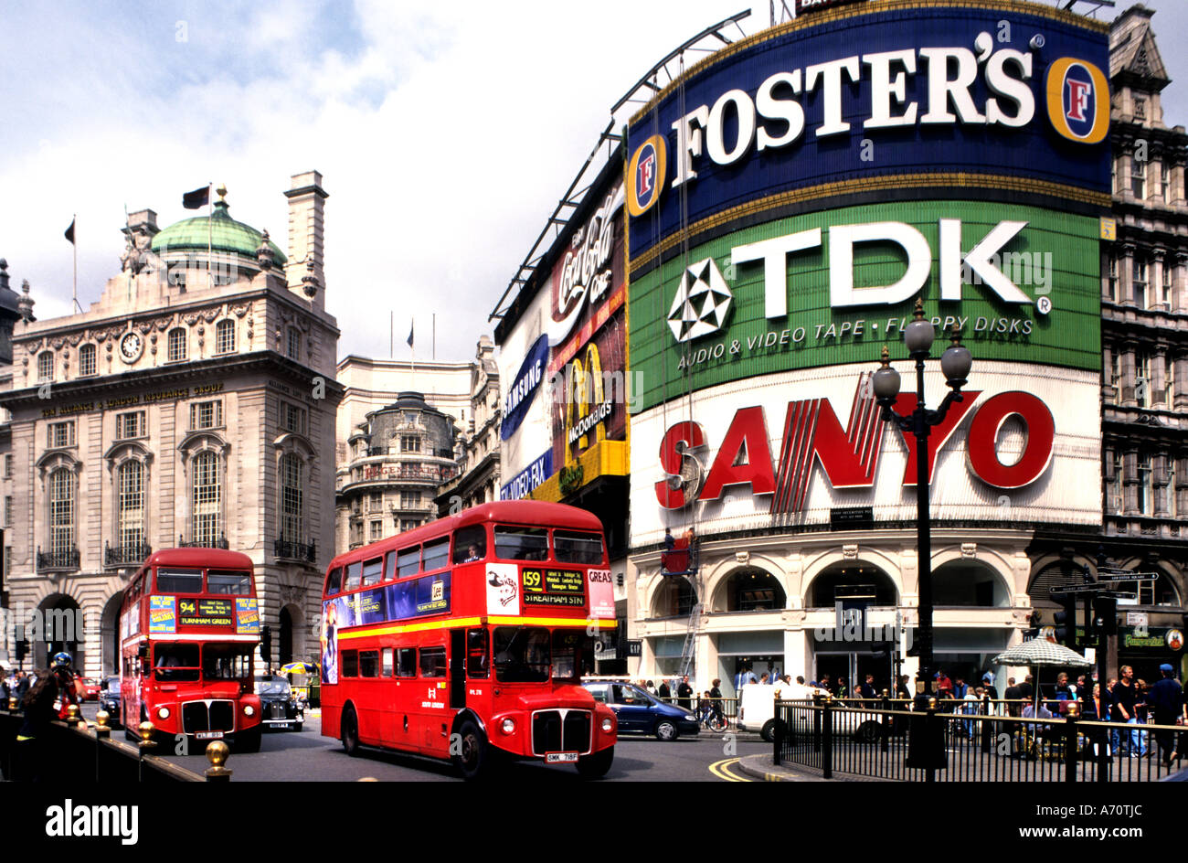 Public Transport Double Decker Bus England Great London Stock Photo