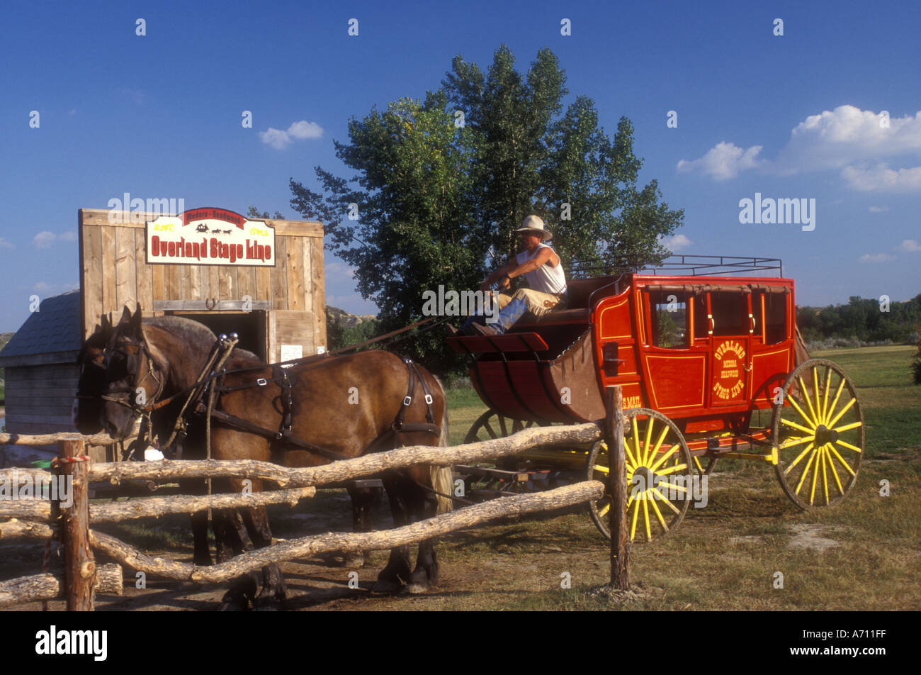 AJ0409, North Dakota, ND, Medora Stock Photo