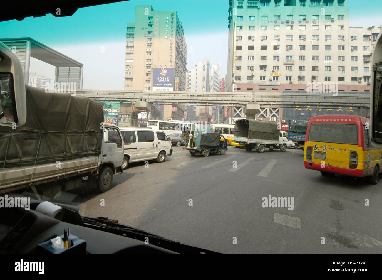 Traffic in Chongqing, China Stock Photo