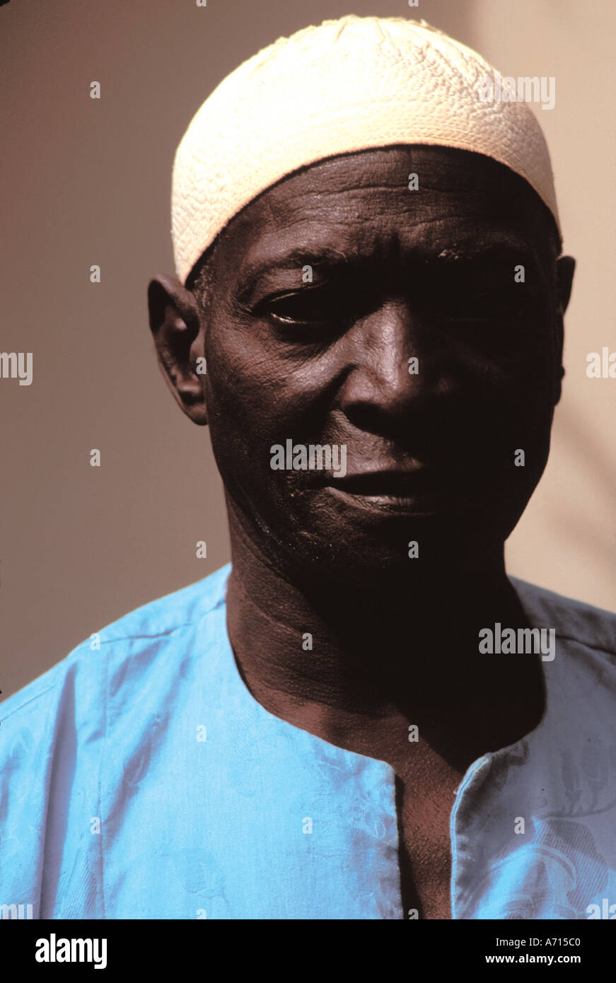 Mandingo watchman in Banjul capital of Gambia Stock Photo - Alamy