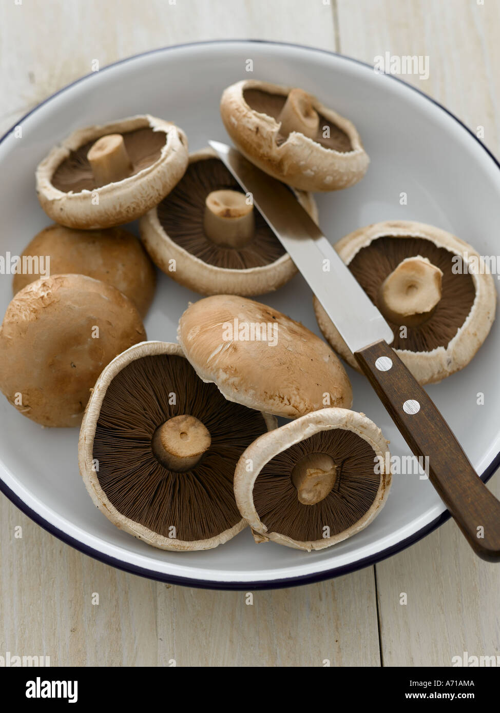 Portobello mushrooms - high end Hasselblad 61mb digital image Stock Photo