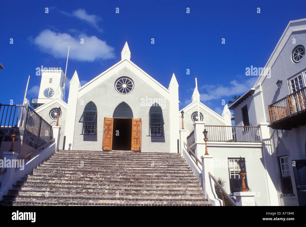 Church in St George Bermuda Stock Photo