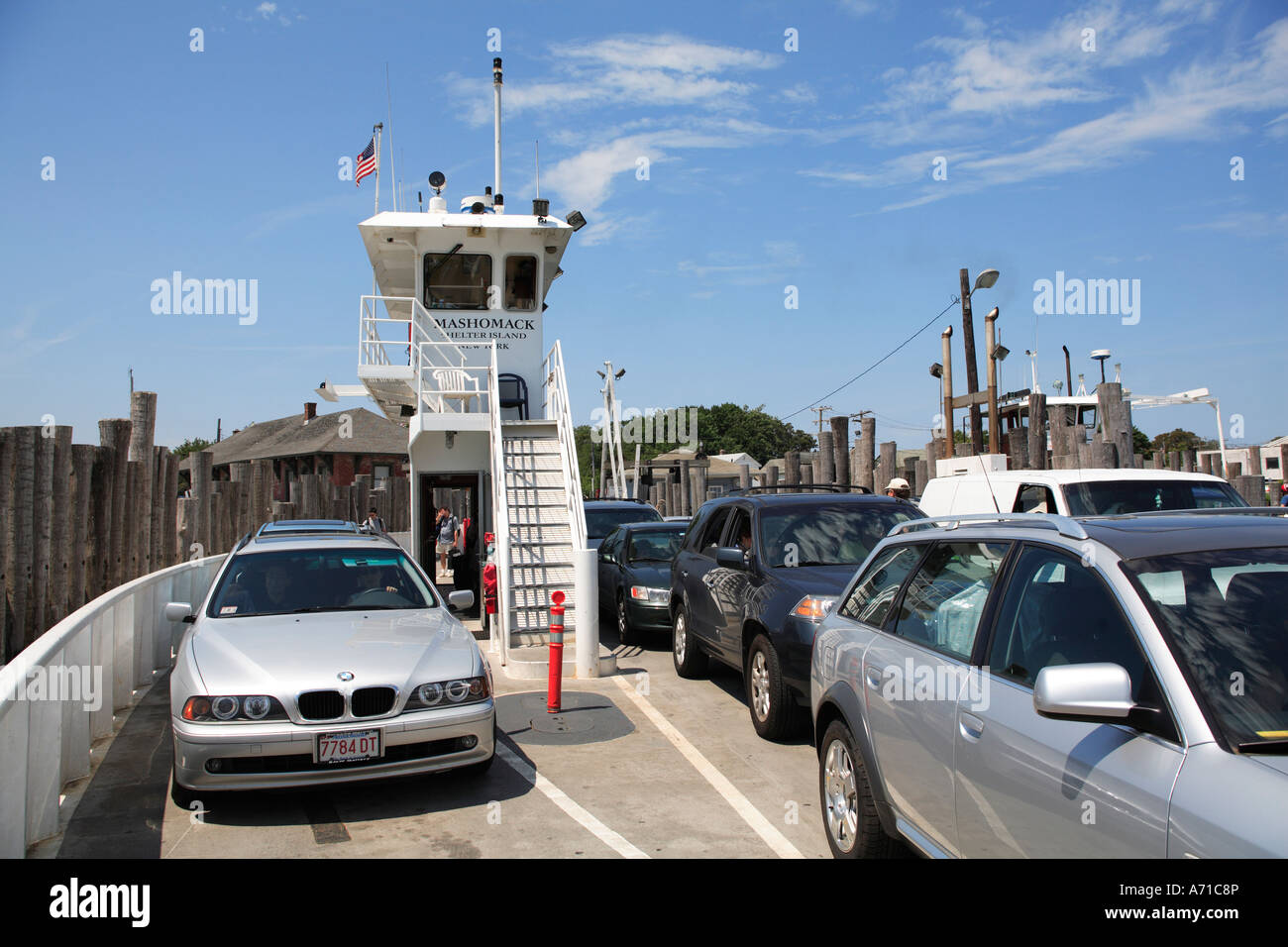 Shelter Island Car Ferry Long Island Shelter island Sound New York