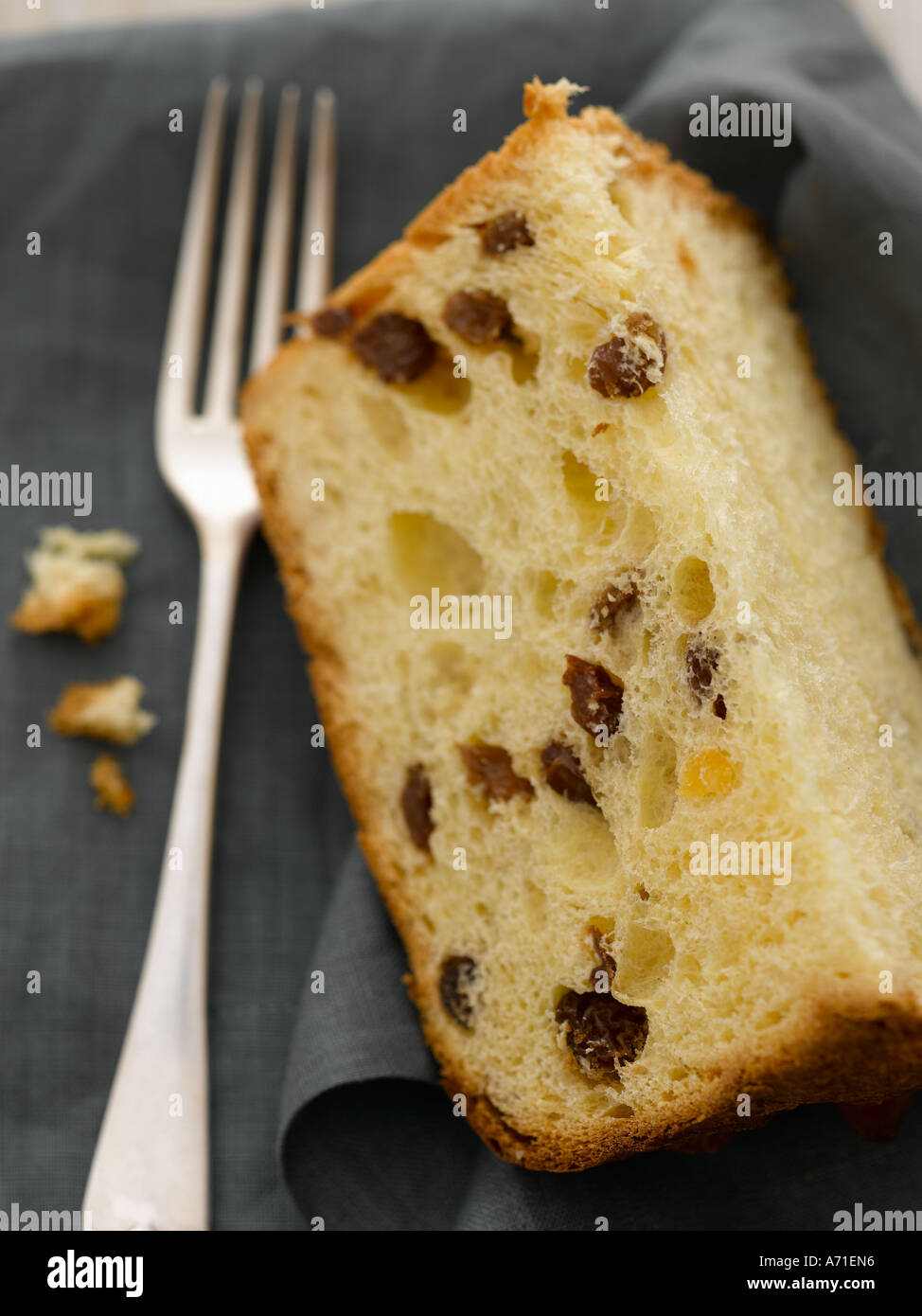 Panettone cake shot with Hasselblad medium format digital Stock Photo