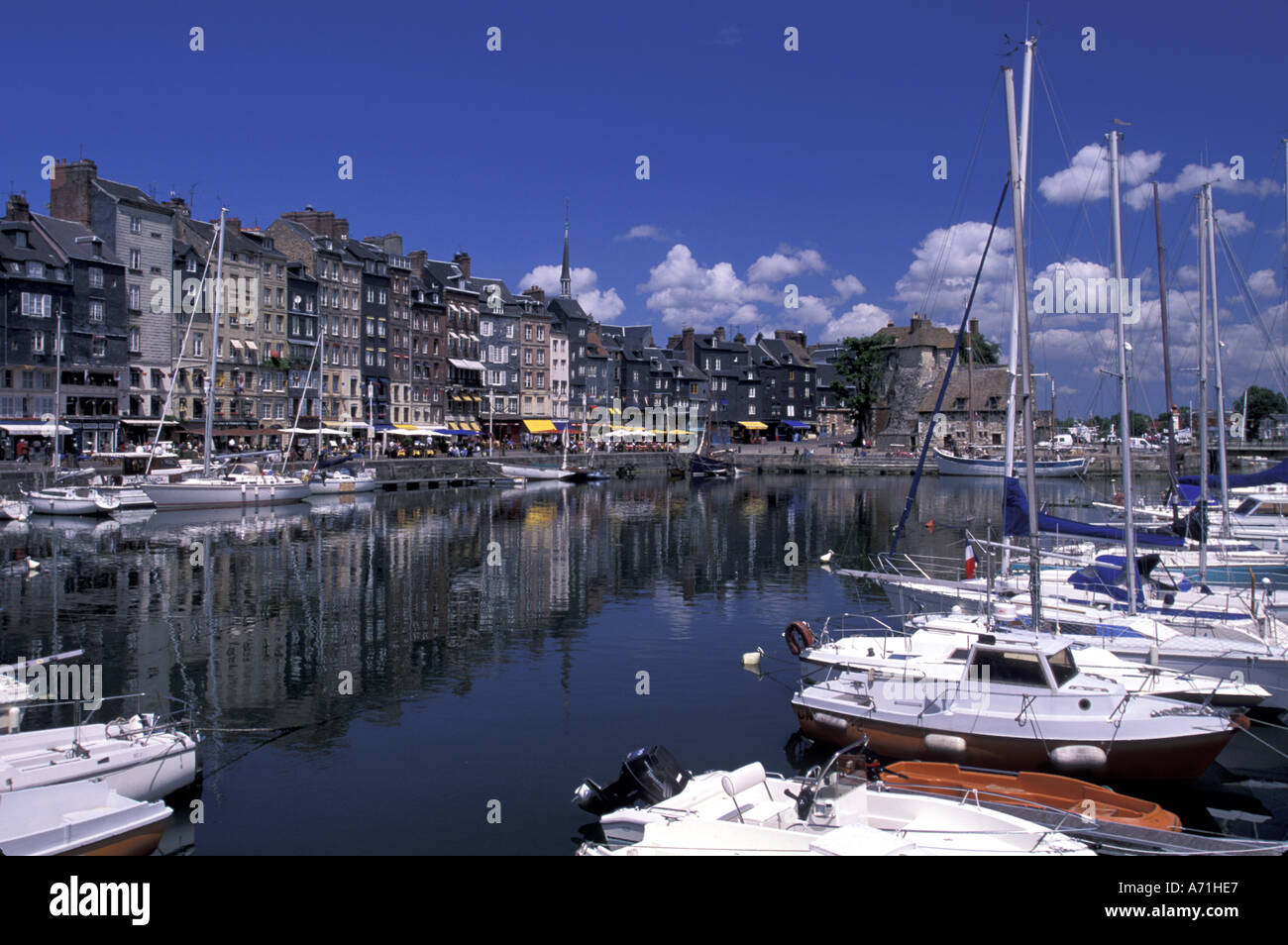 FRANCE, Normandy Honfleur. Quai St. Catherine Stock Photo Alamy