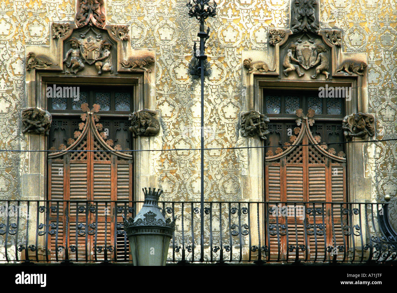 Europe Spain Espagna Catalunya Barcelona Casa Antoni Amatller Stock Photo