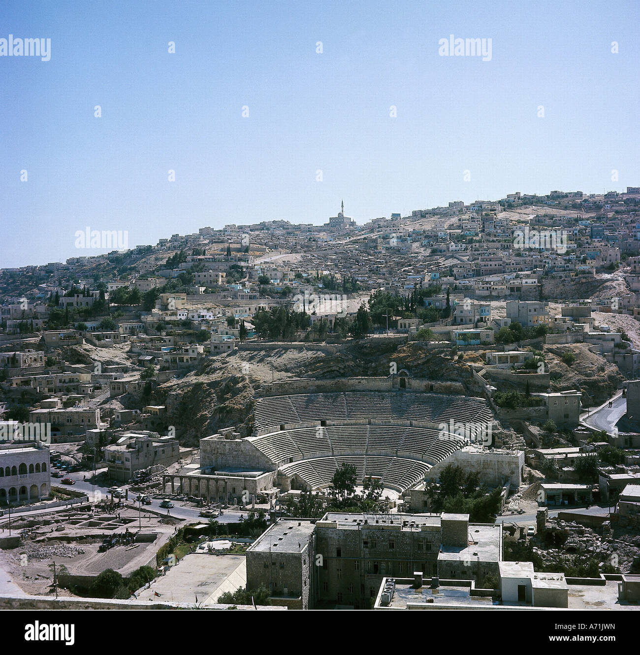 geography / travel Jordan, Amman, theatre, Roman theatre, Stock Photo