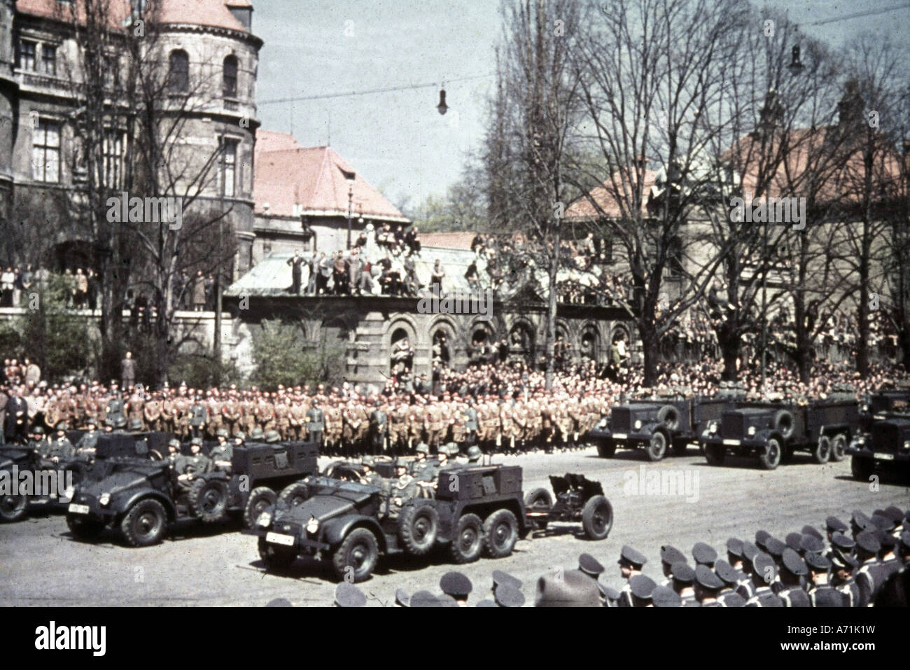 Nazism / National Socialism, events, parades, Munich 1940, Stock Photo