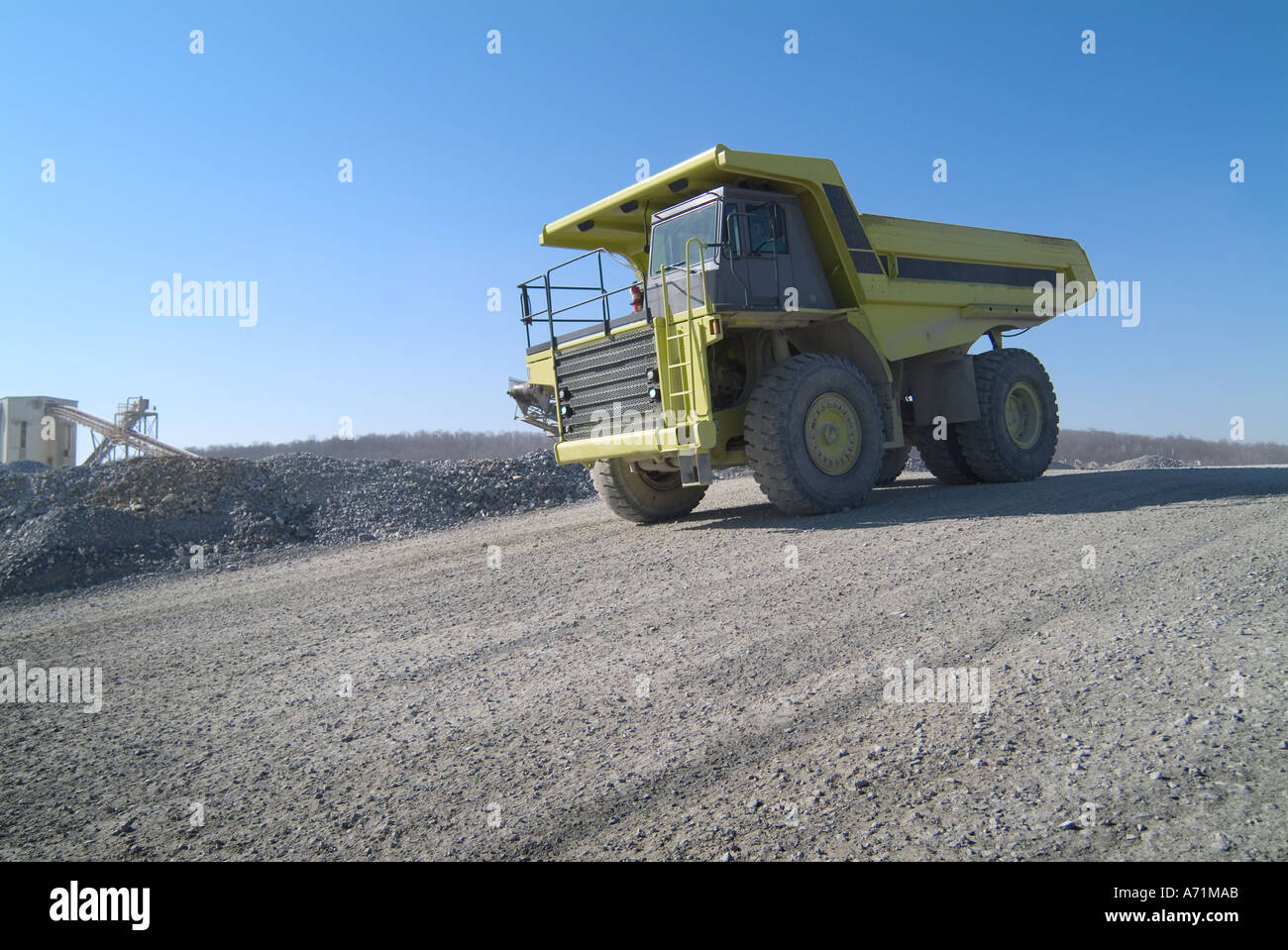 Very Large Dump Truck In Quarry Stock Photo Alamy