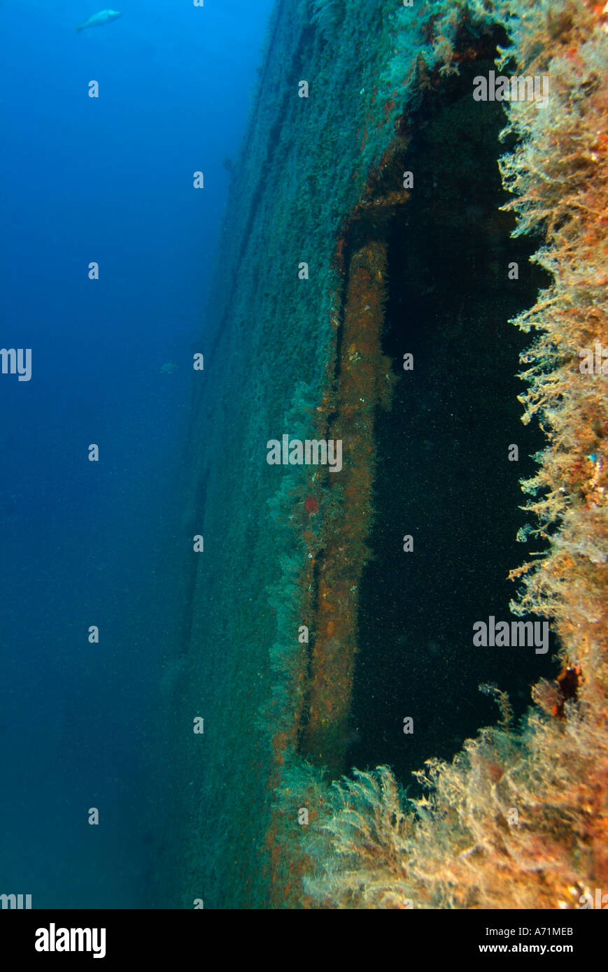 The Fang Ming wreck in the sea of Cortez Stock Photo