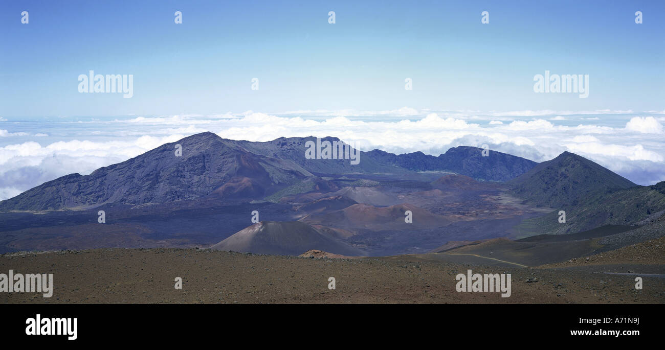 geography / travel, USA, Hawaii, Maui, cratered landscape, landscapes