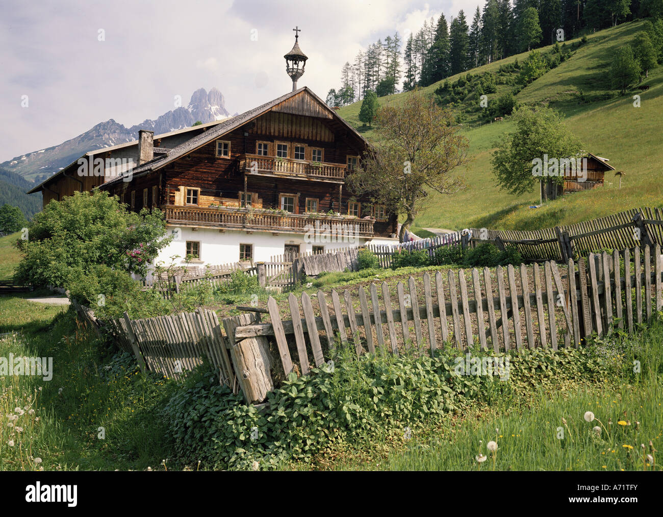 architecture, farm houses, Austria, Salzburg, farm in Filzmoos with