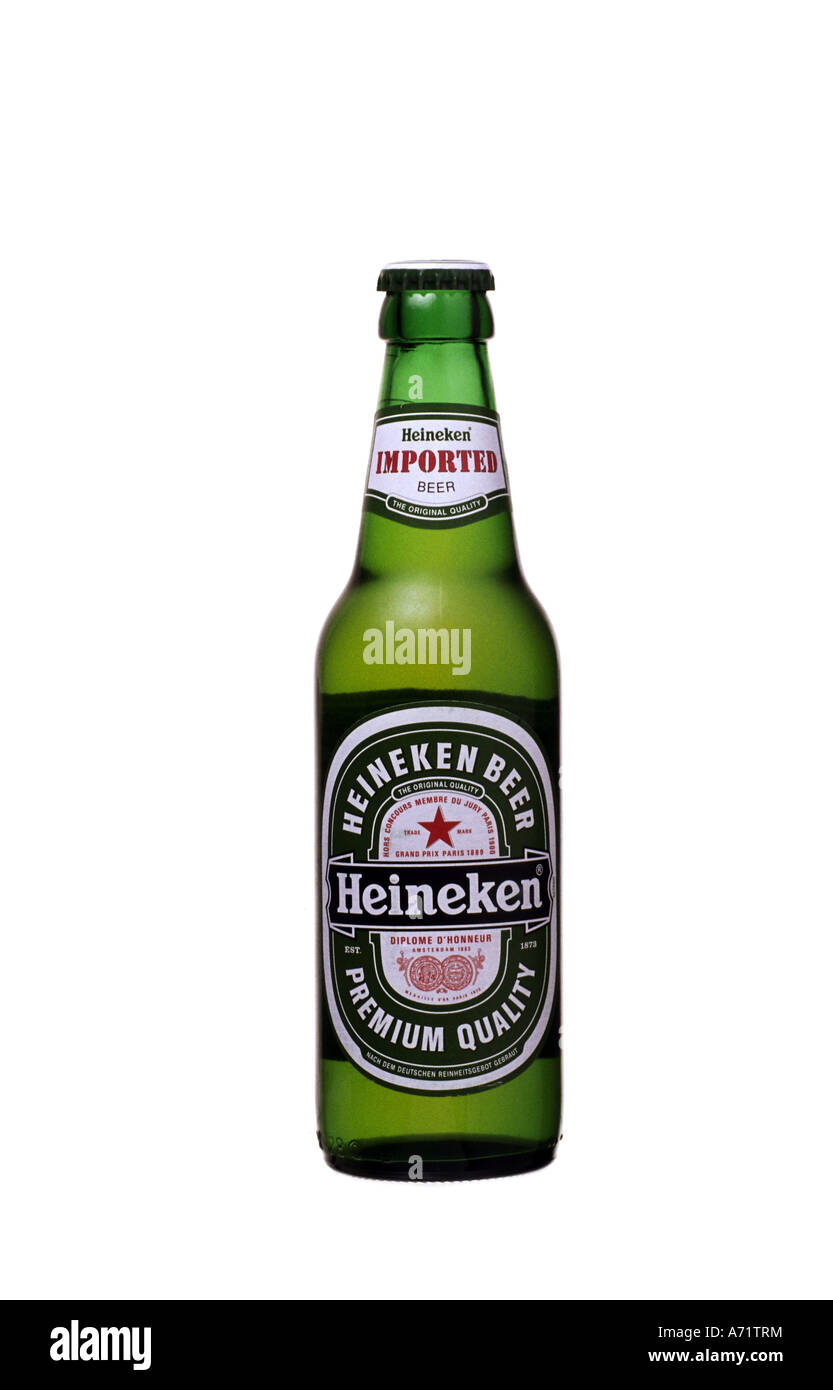 'food and beverages, alcohol, beer, bottle 'Heineken Beer', Heineken NV, Netherlands, bottles, ' Stock Photo