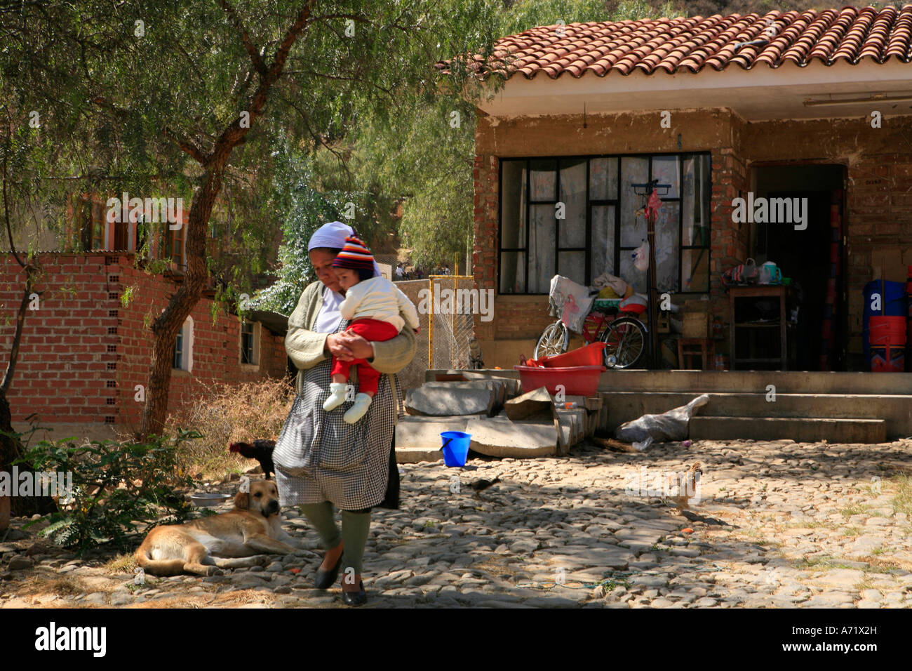 Typical House Cochabamba Bolivia Stock Photo Alamy