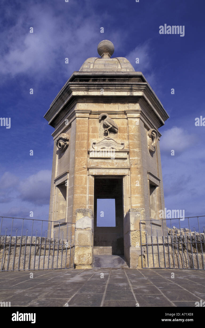 Malta, Senglea. The Vedette watchtower. Stock Photo