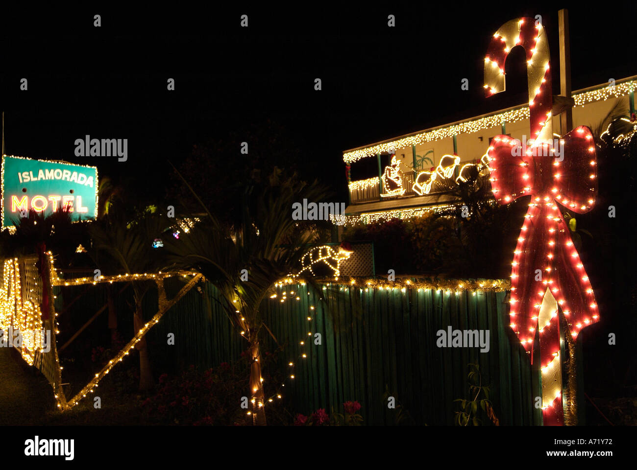 Lights for Christmas in Florida Stock Photo Alamy