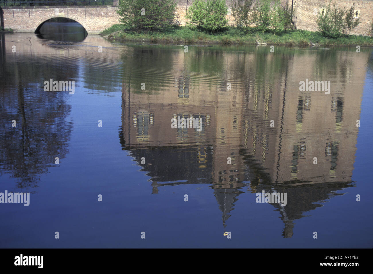 Europe, Netherlands, Vorden Vorden Castle reflection Stock Photo