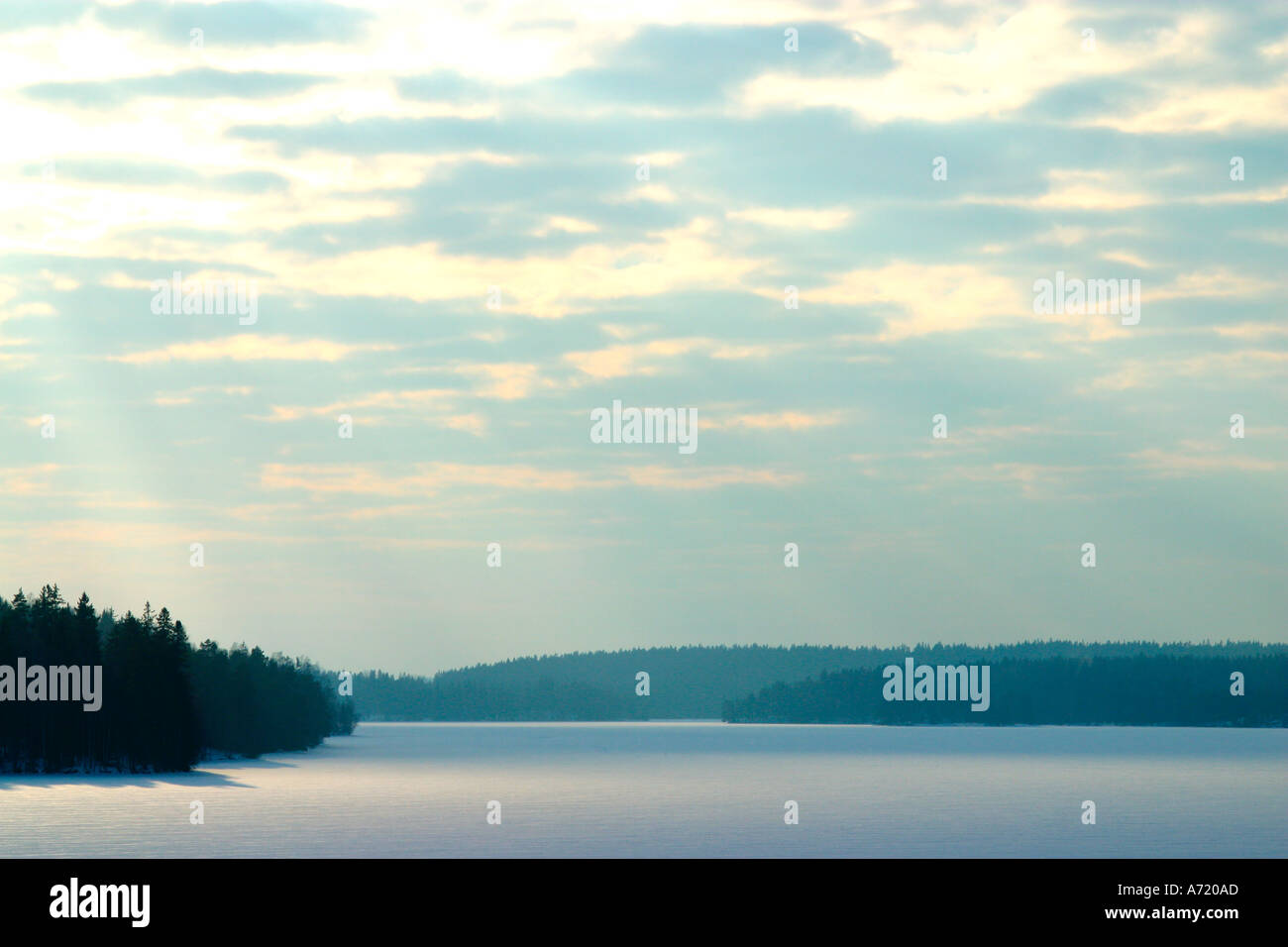 Tranquil still landscape trees hi-res stock photography and images - Alamy