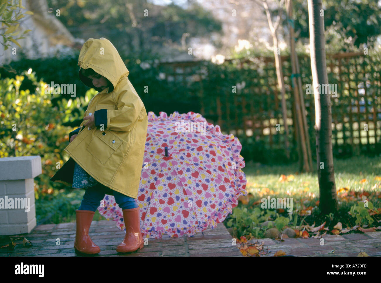 girl rain boots and raincoats