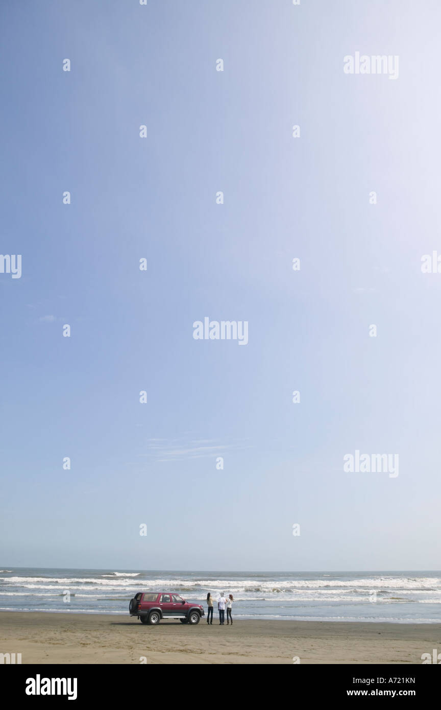 Car parked on beach Stock Photo - Alamy